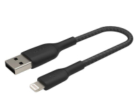 Belkin Kabel USB-A na Lightning, w oplocie, 0,15m, czarny - 1330427 - zdjęcie 5